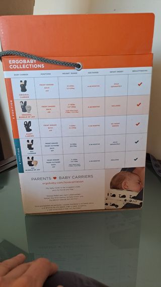 Mochila Ergobaby con adaptador recién nacido