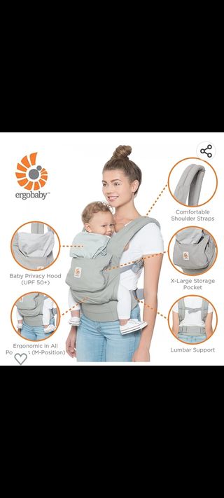 Mochila Ergobaby con adaptador recién nacido