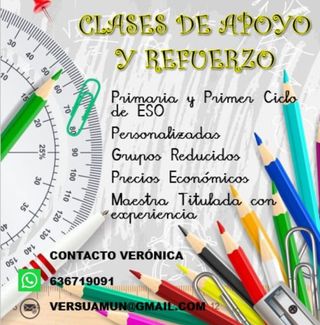 clases de apoyo y refuerzo escolar