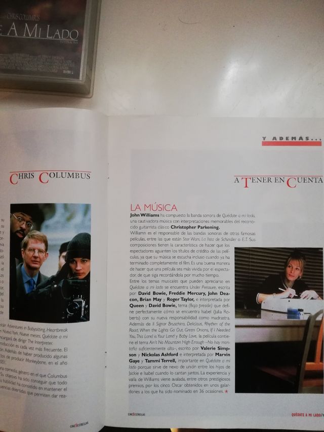 VHS quédate a mi lado y revista de la película