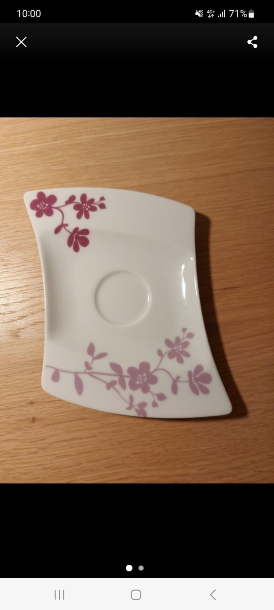 Piattino ceramica 11x16 cm