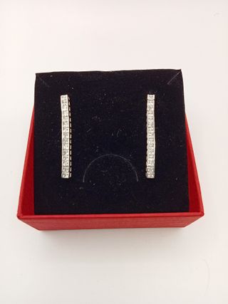 Pendientes oro blanco