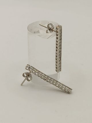 Pendientes oro blanco