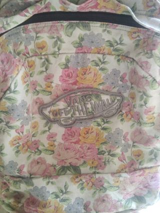 mochila vans flores