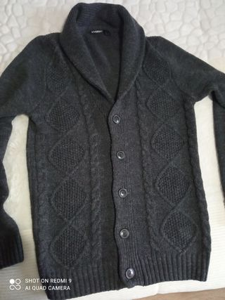 Chaqueta de punto gris , talla s