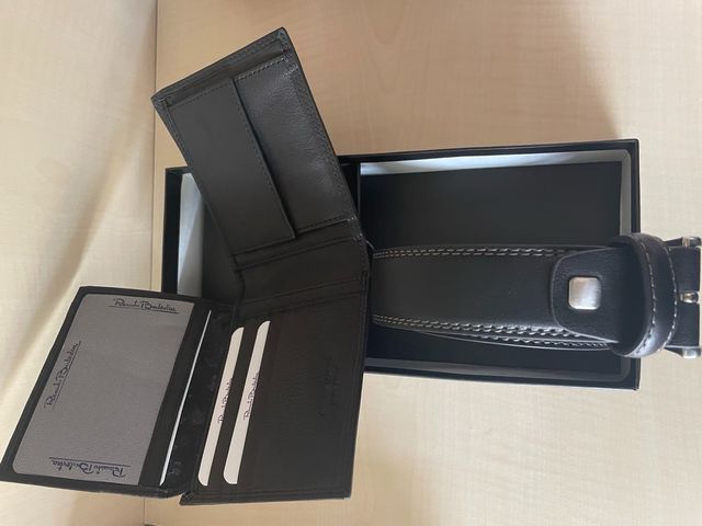 Renato Balestra parure cintura+portafogli nero