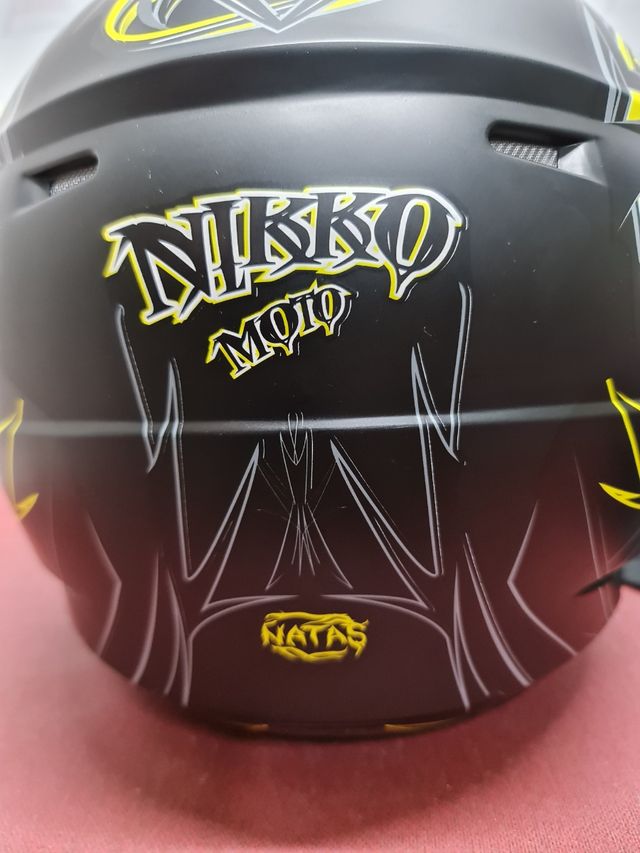 Casco Motocross NIKKO MOTO NATAS Seminuevo Talla L