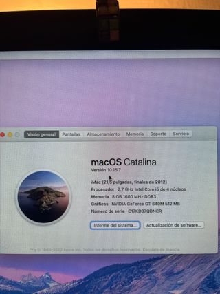 Ordenador IMac Apple