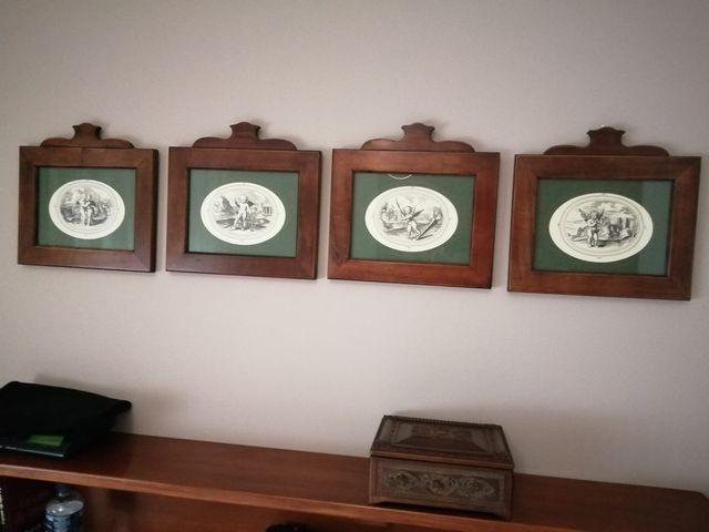 Cuadros antiguos forma retro