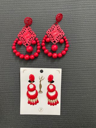 Complementos Flamenca color rojo