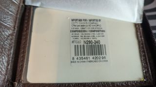 Cartera de cuero bovino
