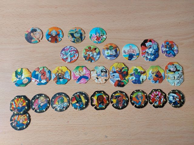 Lote 32 tazos Dragon Ball de Matutano