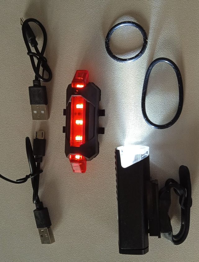 kit de luces LED bici USB Nuevo