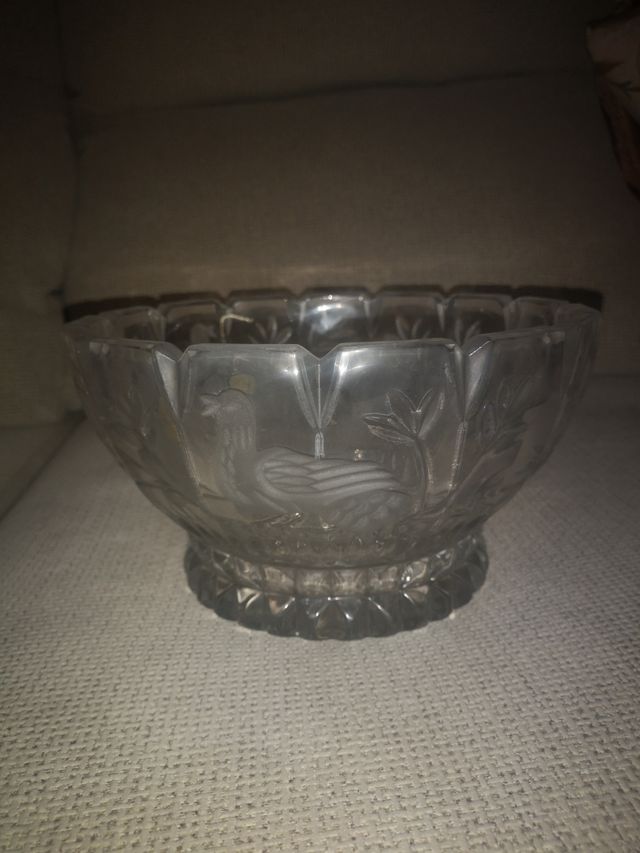 Frutero, centro mesa, ensaladera. Cristal.Económic