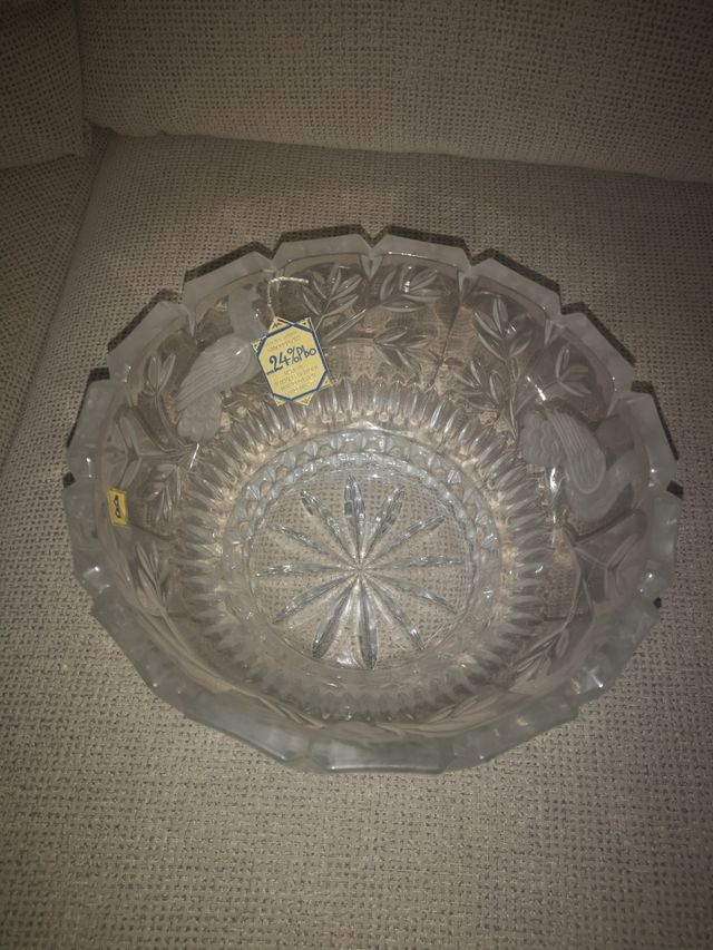 Frutero, centro mesa, ensaladera. Cristal.Económic