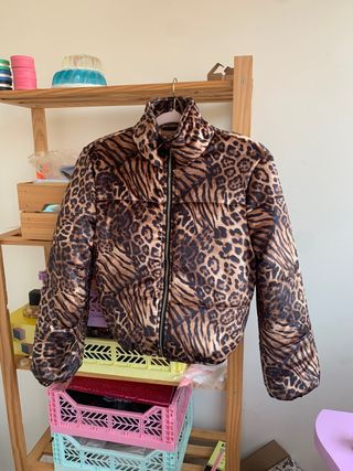 Cazadora bomber leopardo nueva