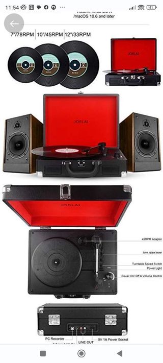 Tocadiscos 3 velocidades