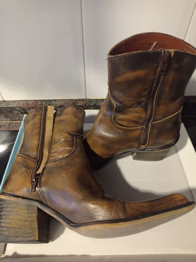 botines de mujer de piel n40