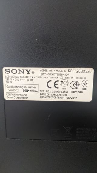 Televisor Sony 32 pulgadas con mando original.