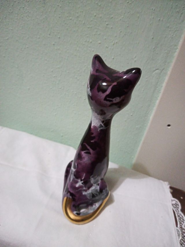 gatto in ceramica
