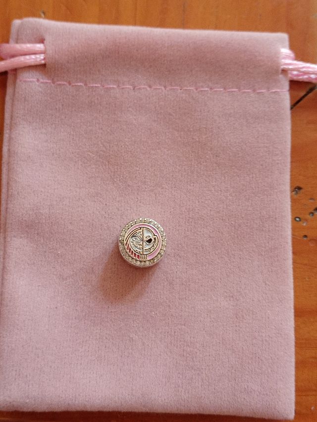 Charm circonitas Jack y Sally de plata de ley