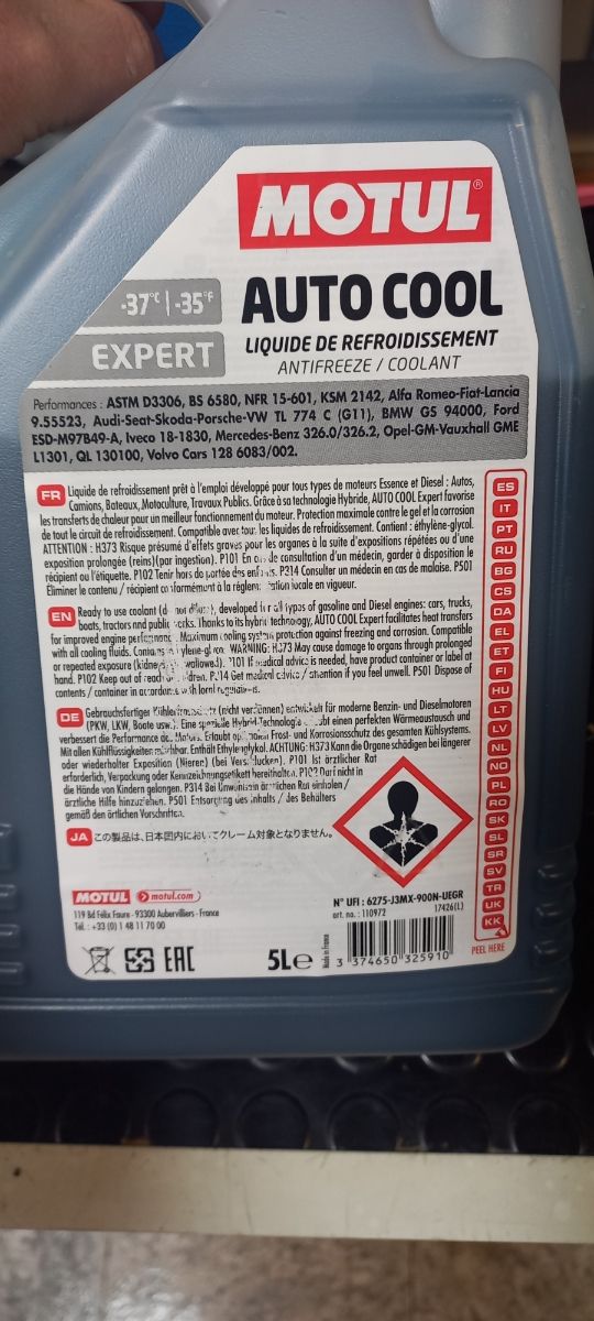 anticongelante motul azul