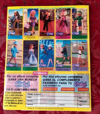 Álbum nº1 Chicle CHABEL de 1989
