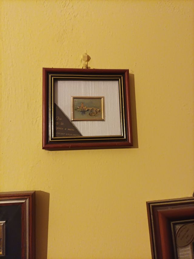 📍quadri miniature artistiche-foglia d'oro 23 kt