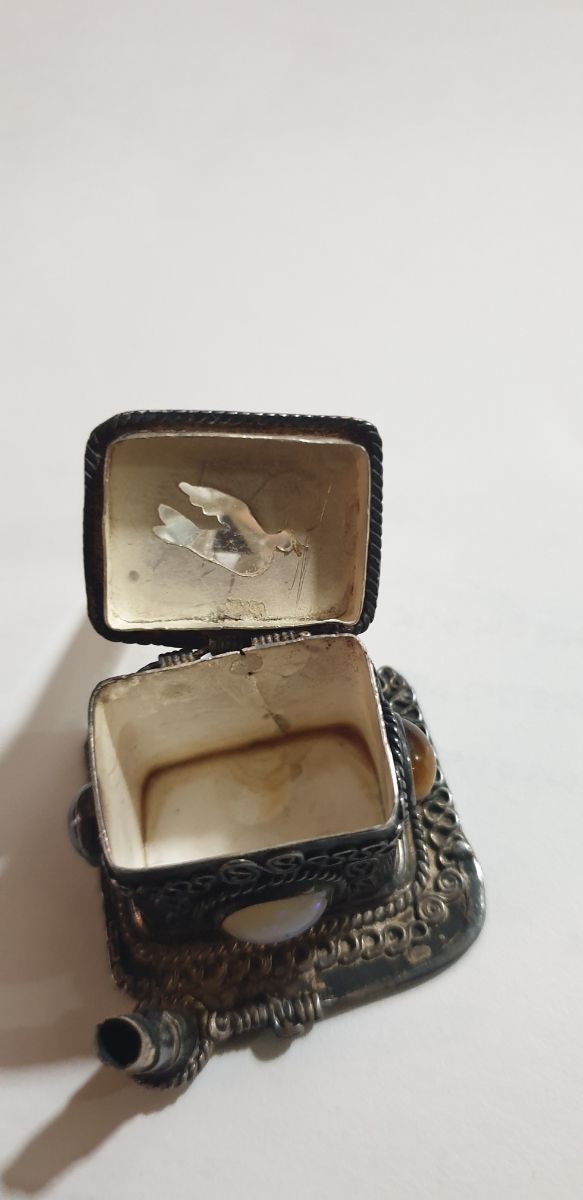 porta incenso in argento