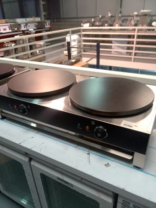 crepera doble eléctrica / maquinaria de hostelería