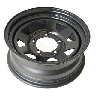 LLANTA ACERO NEGRA 6x15 ET 0 SUZUKI SAMURAI