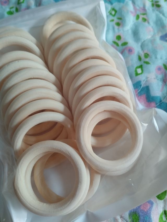 anillas madera para manualidades