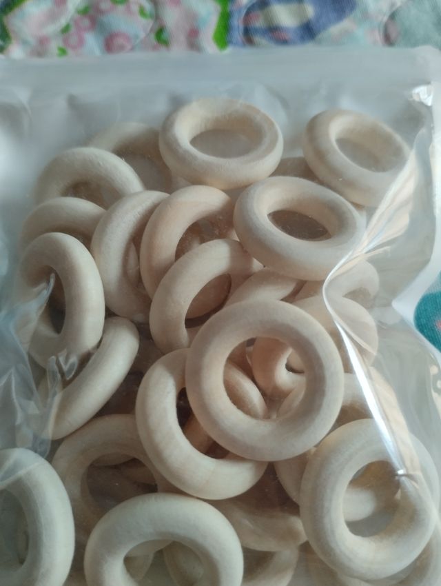 anillas madera para manualidades