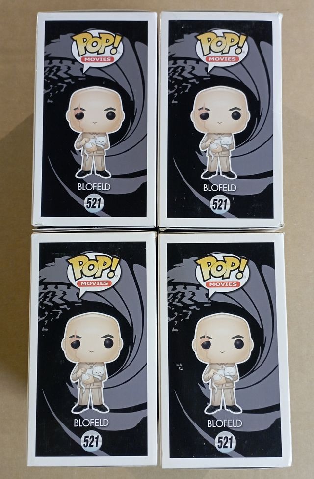 🌟Funko Pop 521 Blofeld - 007 James Bond - 4 Pezzi