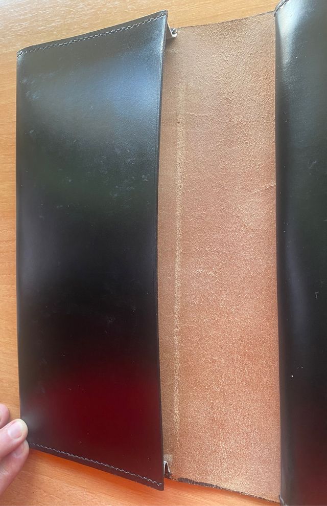 Carpeta organizador archivador piel autentica