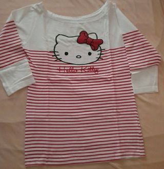Camiseta a rayas de Hello Kitty