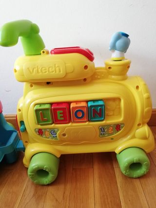 Tren abecedario y números /andador/correpasillos