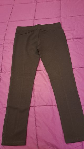 Leggings con encaje y brillantes negros