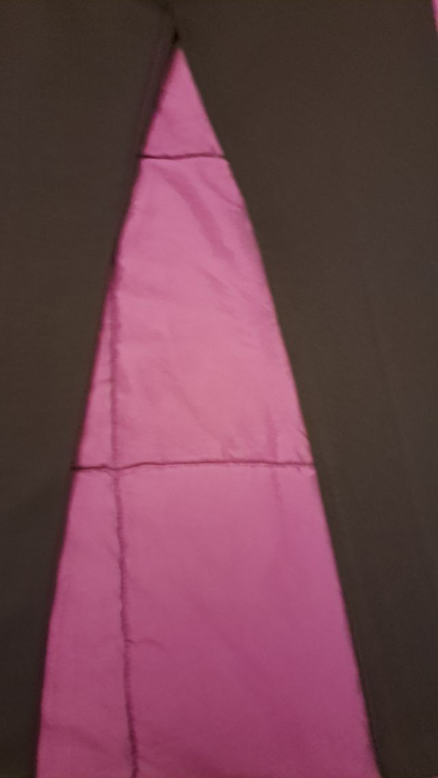 Leggings con encaje y brillantes negros