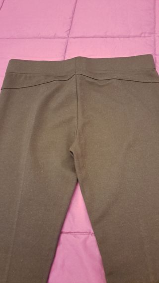 Leggings con encaje y brillantes negros