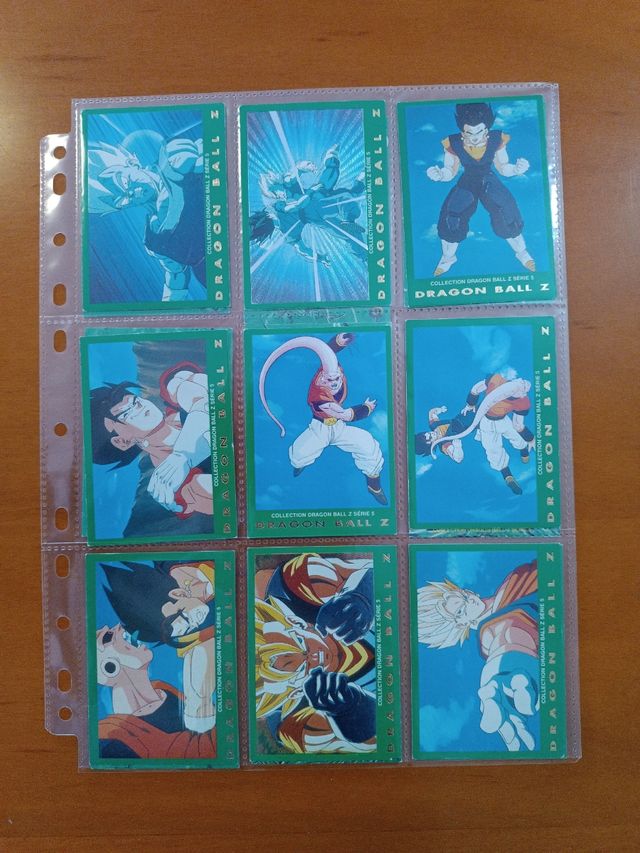 Coleccion 77 Cartas Dragon Ball serie 5 verde