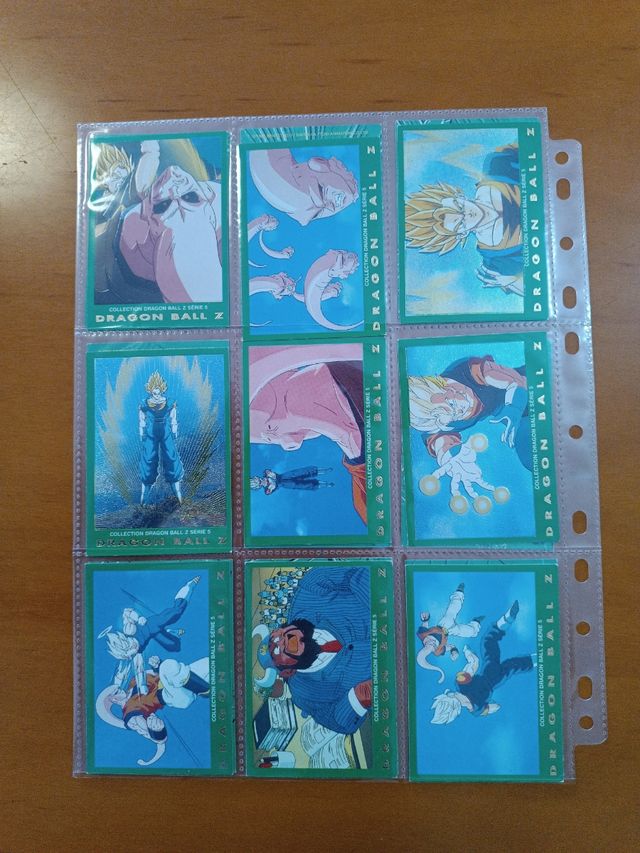 Coleccion 77 Cartas Dragon Ball serie 5 verde