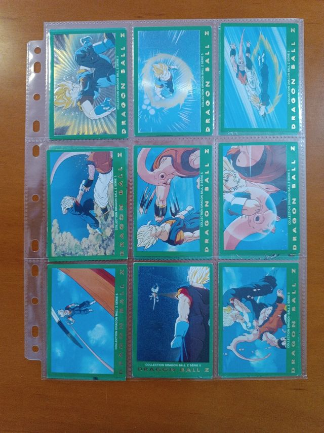 Coleccion 77 Cartas Dragon Ball serie 5 verde