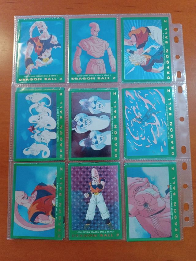 Coleccion 77 Cartas Dragon Ball serie 5 verde