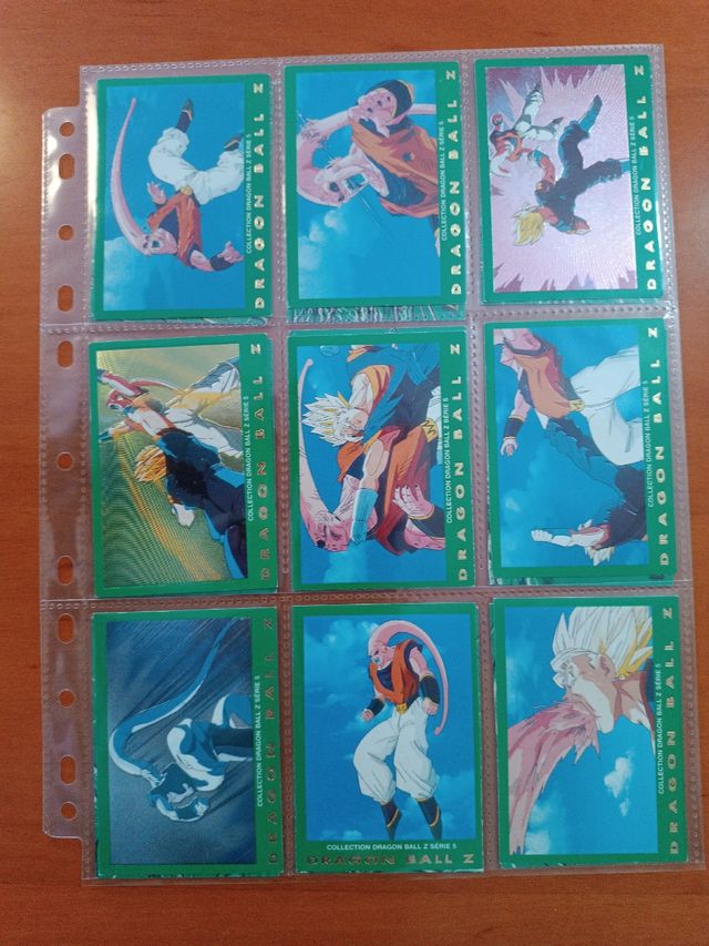 Coleccion 77 Cartas Dragon Ball serie 5 verde