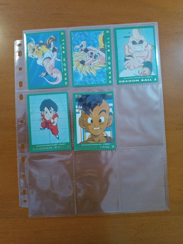 Coleccion 77 Cartas Dragon Ball serie 5 verde