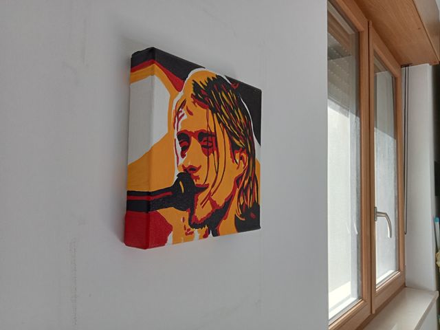 Curt Kobain - Popart portrait