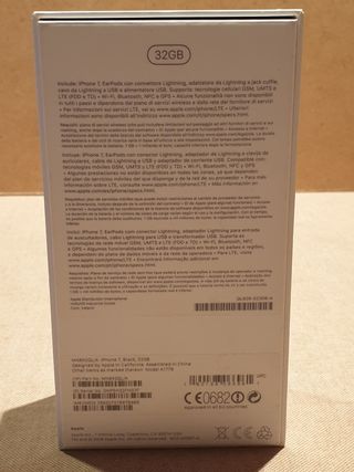 Caja vacía iPhone 7