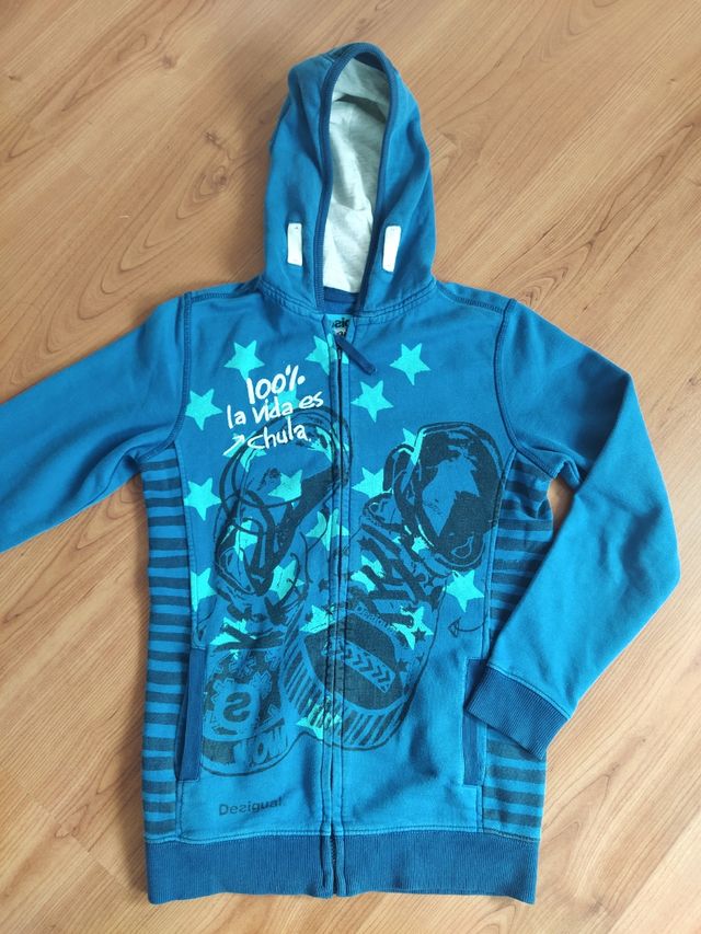 Chaqueta sudadera azul chic@ Desigual