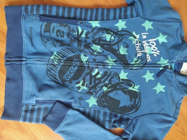 Chaqueta sudadera azul chic@ Desigual